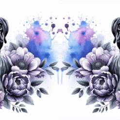 Boxer in Flowers 15oz Mug - Render
