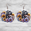 Cane Corso in Flowers Round Earrings - Lifestyle