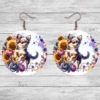 Chihuahua in Flowers Round Earrings - Lifestyle