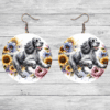 Clumber Spaniel in Flowers Round Earrings - Lifestyle