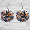 Doberman Pinscher in Flowers Round Earrings - Lifestyle