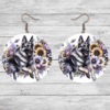 German Shepherd in Flowers Round Earrings - Lifestyle