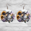 Ibizan Hound in Flowers Round Earrings - Lifestyle