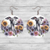 Italian Greyhound in Flowers Round Earrings - Lifestyle
