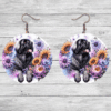 Leonberger in Flowers Round Earrings - Lifestyle