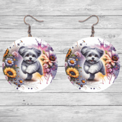 Maltese in Flowers 20oz Tumbler - Lifestyle