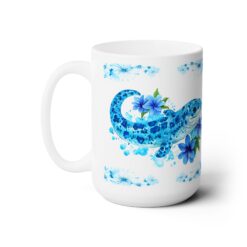 Moray Eel Blue Floral 15oz Mug - Left