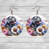 Neapolitan Mastiff in Flowers Round Earrings - Lifestyle