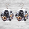 Newfoundland in Flowers Round Earrings - Lifestyle