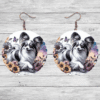 Papillon in Flowers Round Earrings - Lifestyle