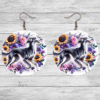 Saluki in Flowers Round Earrings - Lifestyle