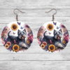 Scottish Terrier in Flowers Round Earrings - Lifestyle