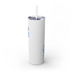 Seahorse Blue Floral 20oz Tumbler - Back