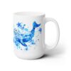 Seal Blue Floral 15oz Mug - Main