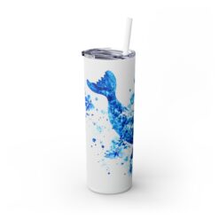 Seal Blue Floral 20oz Tumbler - Left