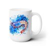 Shrimp Blue Floral 15oz Mug - Main