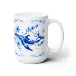 Whale Blue Floral 15oz Mug - Main
