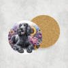 American Water Spaniel in Flowers Ceramic Coaster - Lifestyle