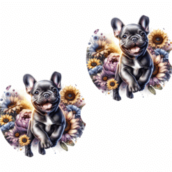 Flat-Coated Retriever in Flowers Ceramic Car Coaster Set (Copy)