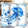 Jellyfish Blue Floral 20oz Tumbler - Lifestyle