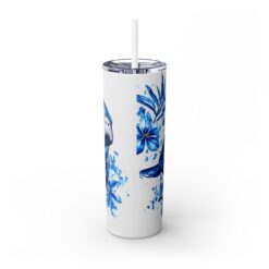 Manatee Blue Floral 20oz Tumbler - Back