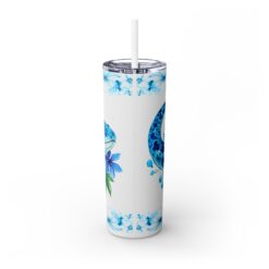 Moray Eel Blue Floral 20oz Tumbler - Back