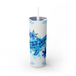 Moray Eel Blue Floral 20oz Tumbler - Front