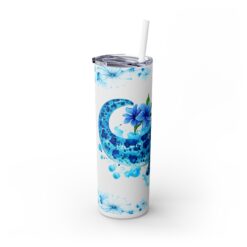 Moray Eel Blue Floral 20oz Tumbler - Left