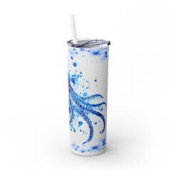 Octopus Blue Floral 20oz Tumbler - Right