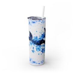 Orca Blue Floral 20oz Tumbler - Left