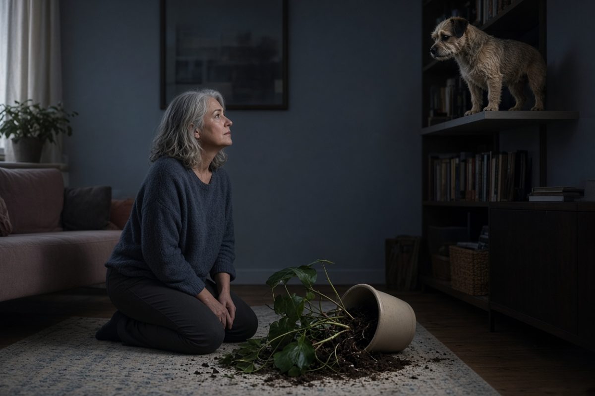 dogs knock things off