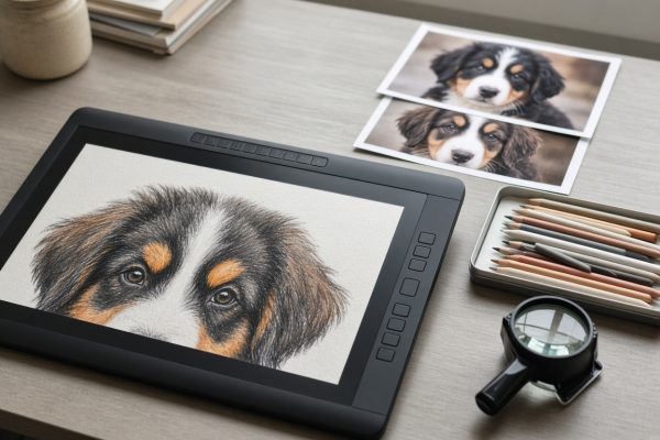 accurate dog portrait