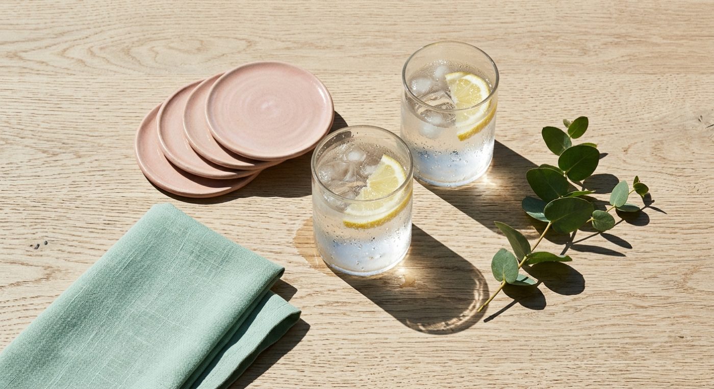 setting out coasters